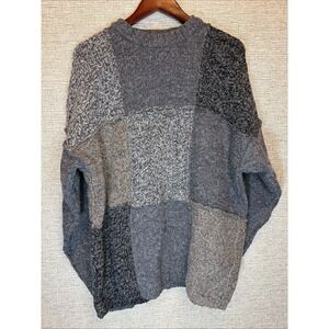 Vintage 90s Eddie Bauer Mens Cotton/wool Sweater Sz L